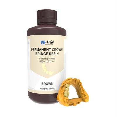quality Puente de corona permanente multicolor Luz dental de resina UV Impresora 3D curativa de alta resistencia al desgaste factory