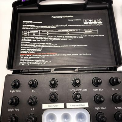 quality Phục hồi răng Màu răng Bộ sơn màu tổng hợp Sức mạnh cao Khí chữa sáng Nhựa hợp chất có thể chảy factory